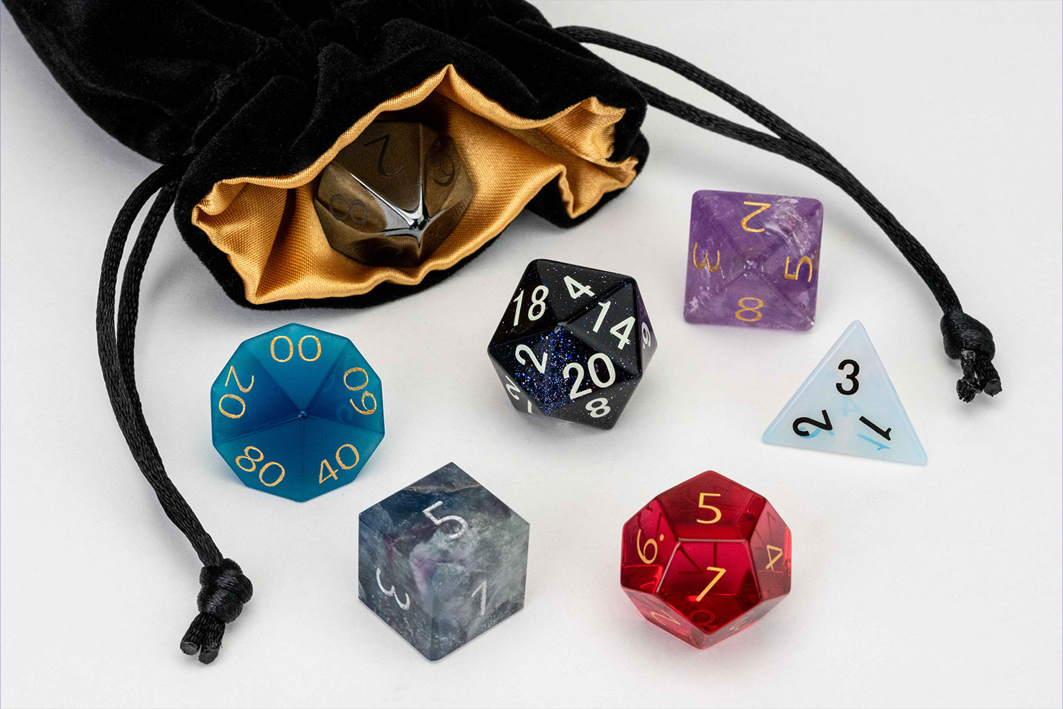 Mystic Mines Misfit Gemstone Dice Set
