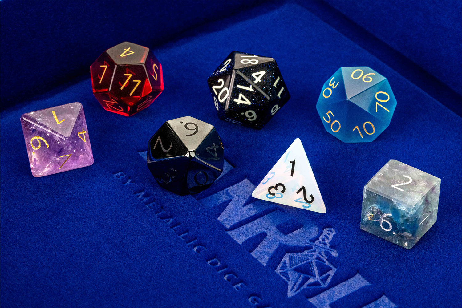 Mystic Mines Misfit Gemstone Dice Set